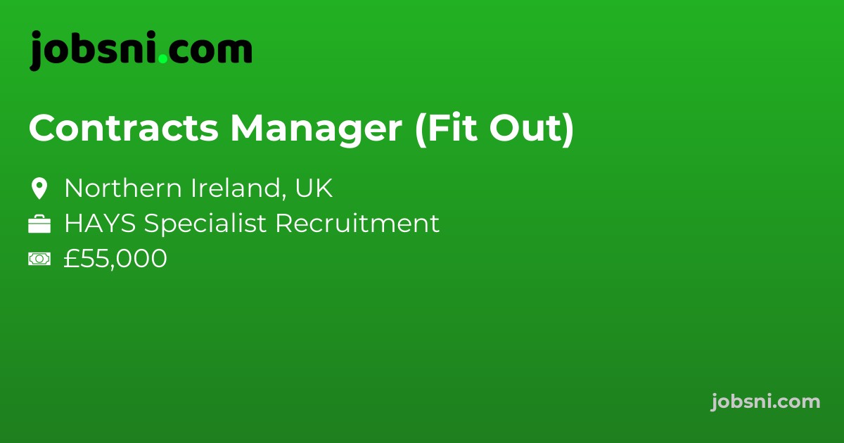 Contracts Manager (Fit Out) - Apply Now