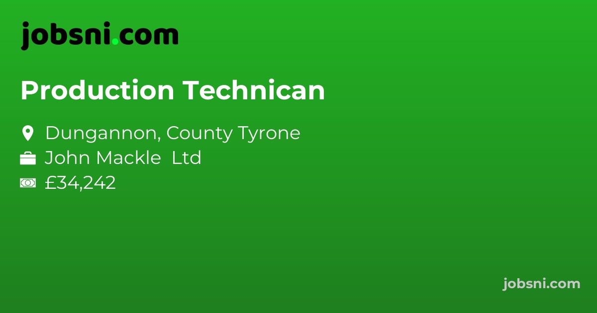 Production Technican - Apply Now