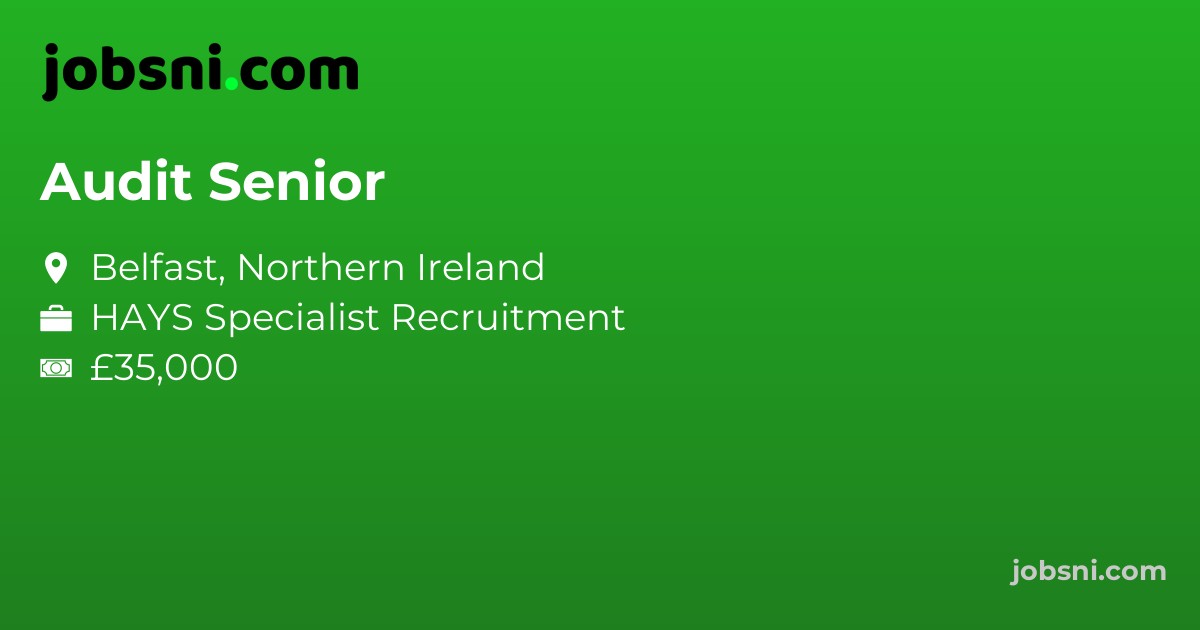 Audit Senior - Apply Now
