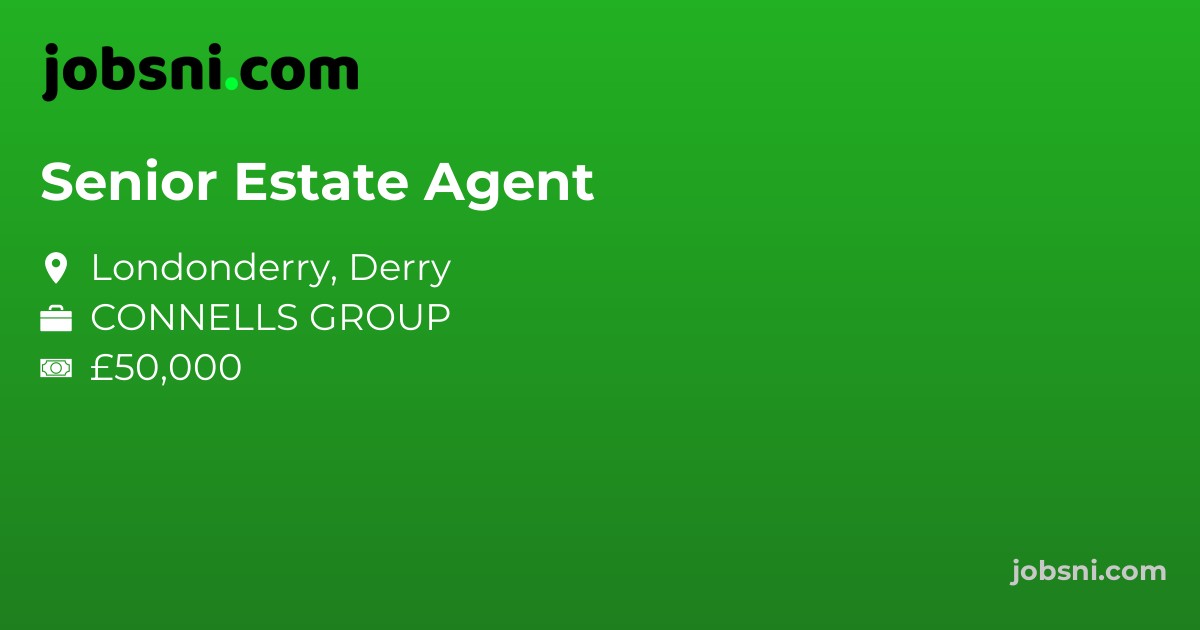 Senior Estate Agent - Apply Now
