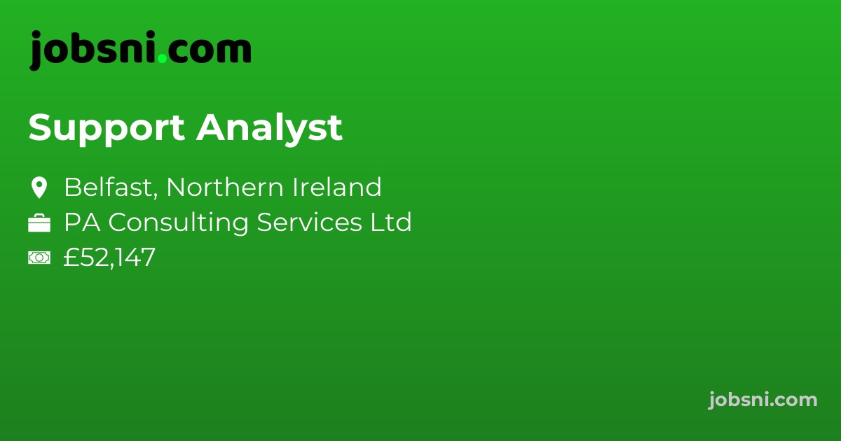 Support Analyst - Apply Now