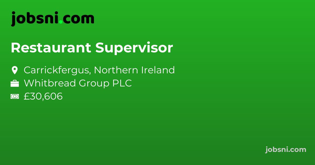 Restaurant Supervisor - Apply Now