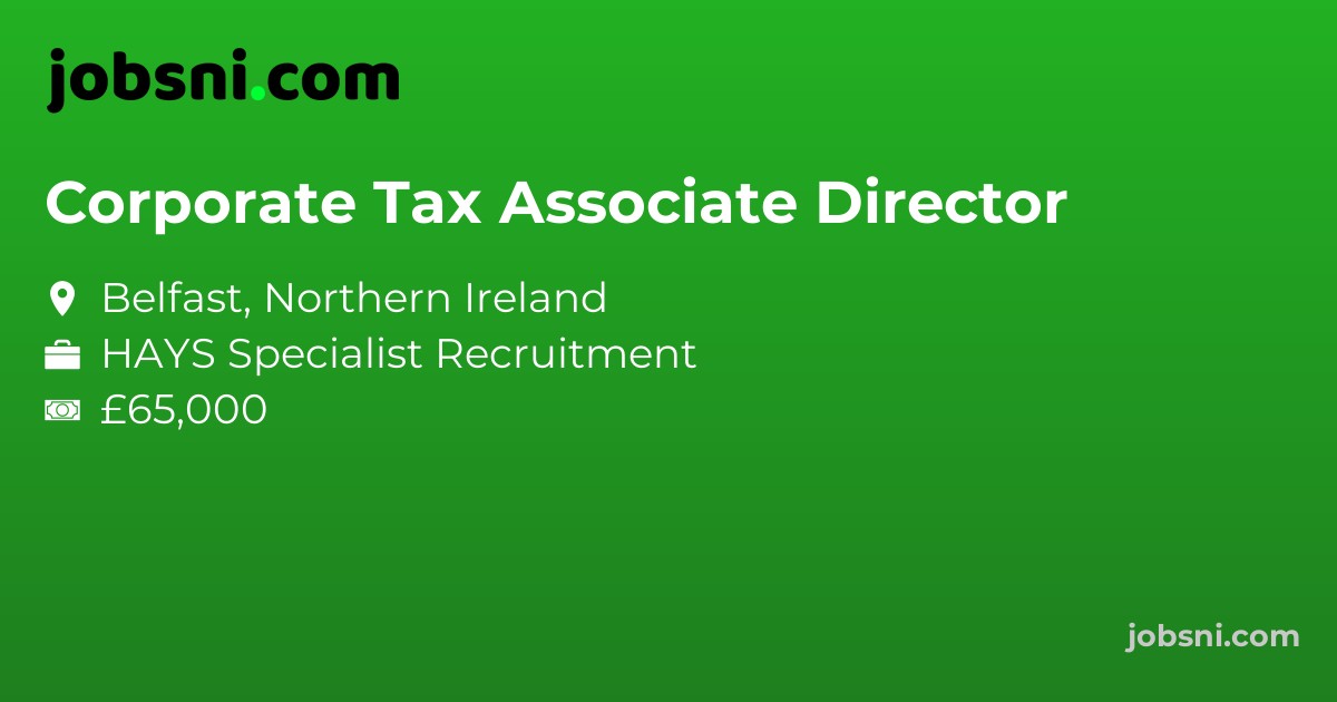 Corporate Tax Associate Director - Apply Now