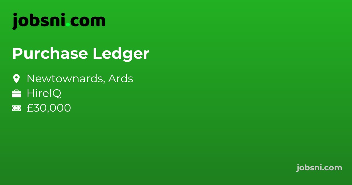 Purchase Ledger - Apply Now