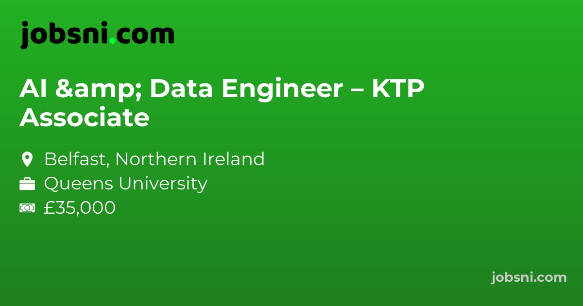 AI & Data Engineer – KTP Associate - Apply Now