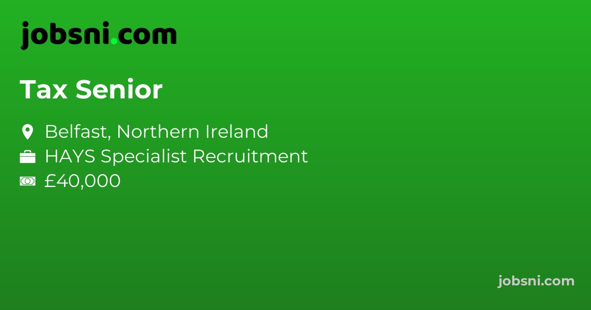 Tax Senior - Apply Now