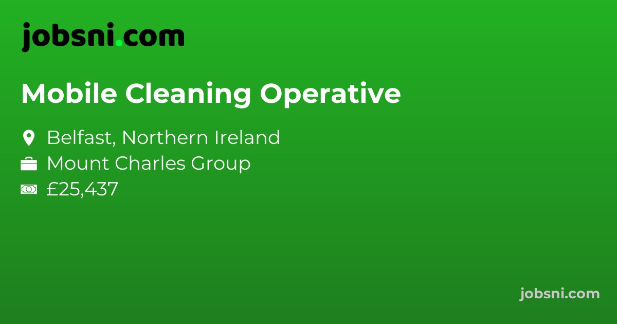 Mobile Cleaning Operative - Apply Now