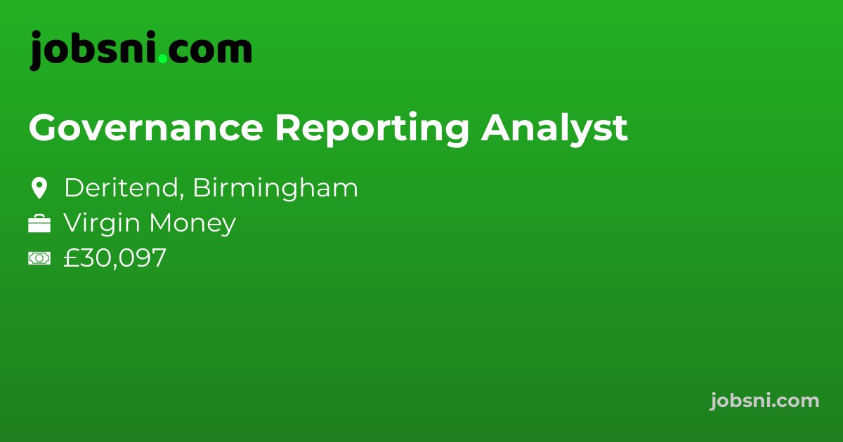 Governance Reporting Analyst - Apply Now