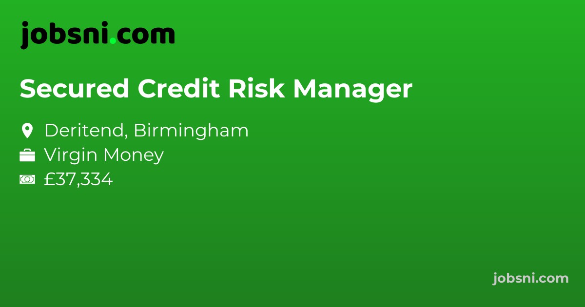 Secured Credit Risk Manager - Apply Now