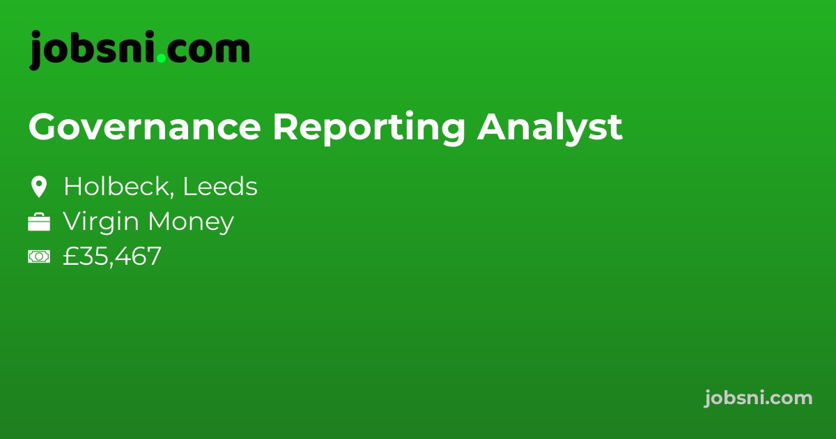 Governance Reporting Analyst - Apply Now