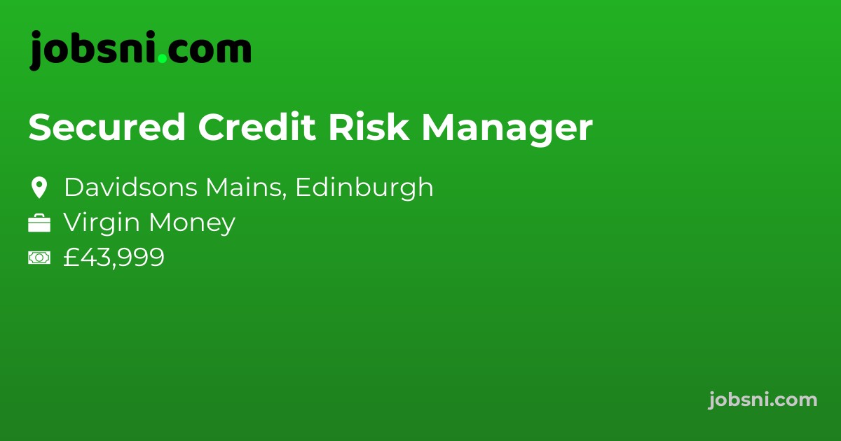 Secured Credit Risk Manager - Apply Now