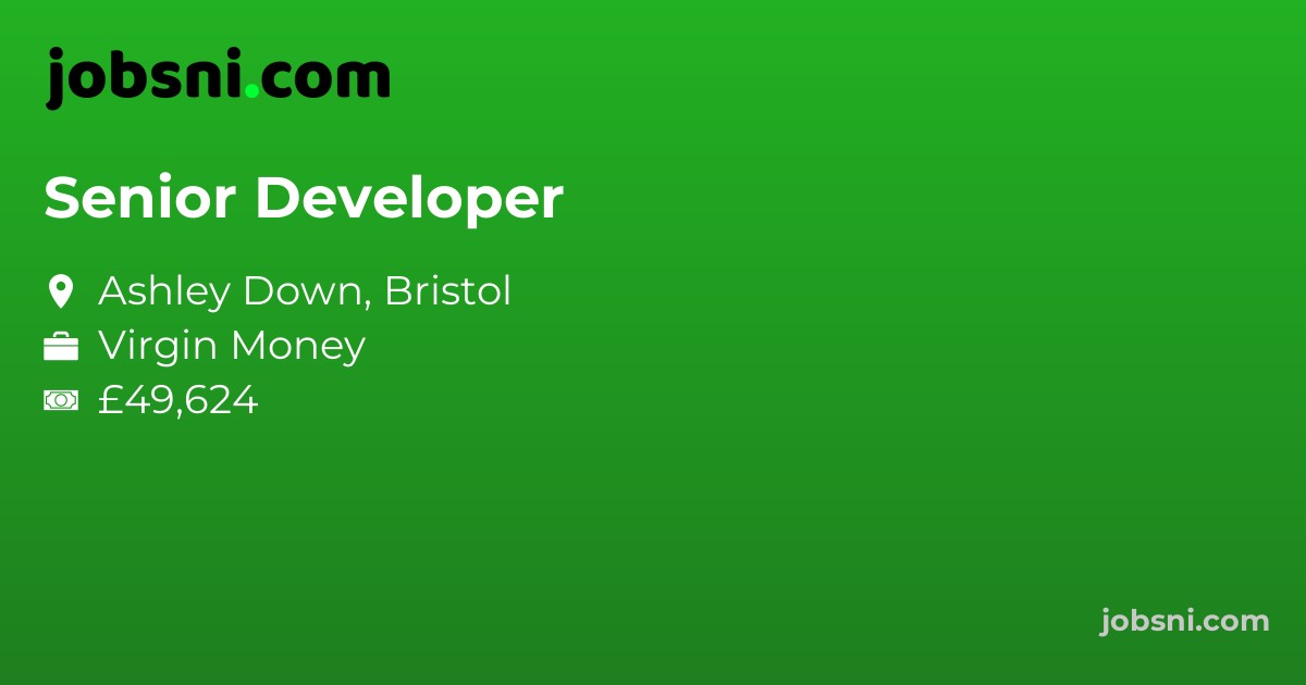 Senior Developer - Apply Now