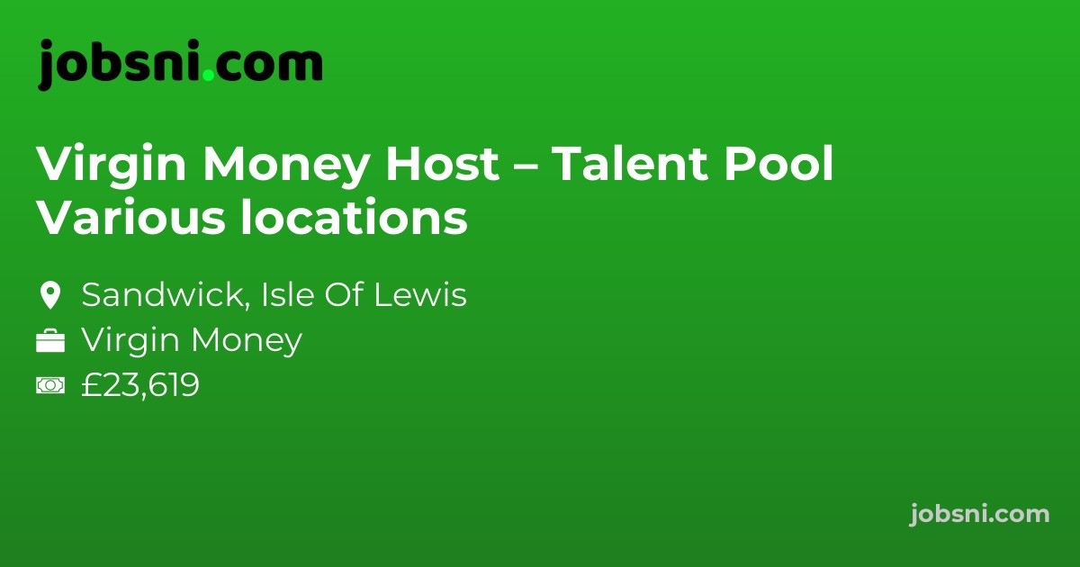 Virgin Money Host – Talent Pool Various locations - Apply Now