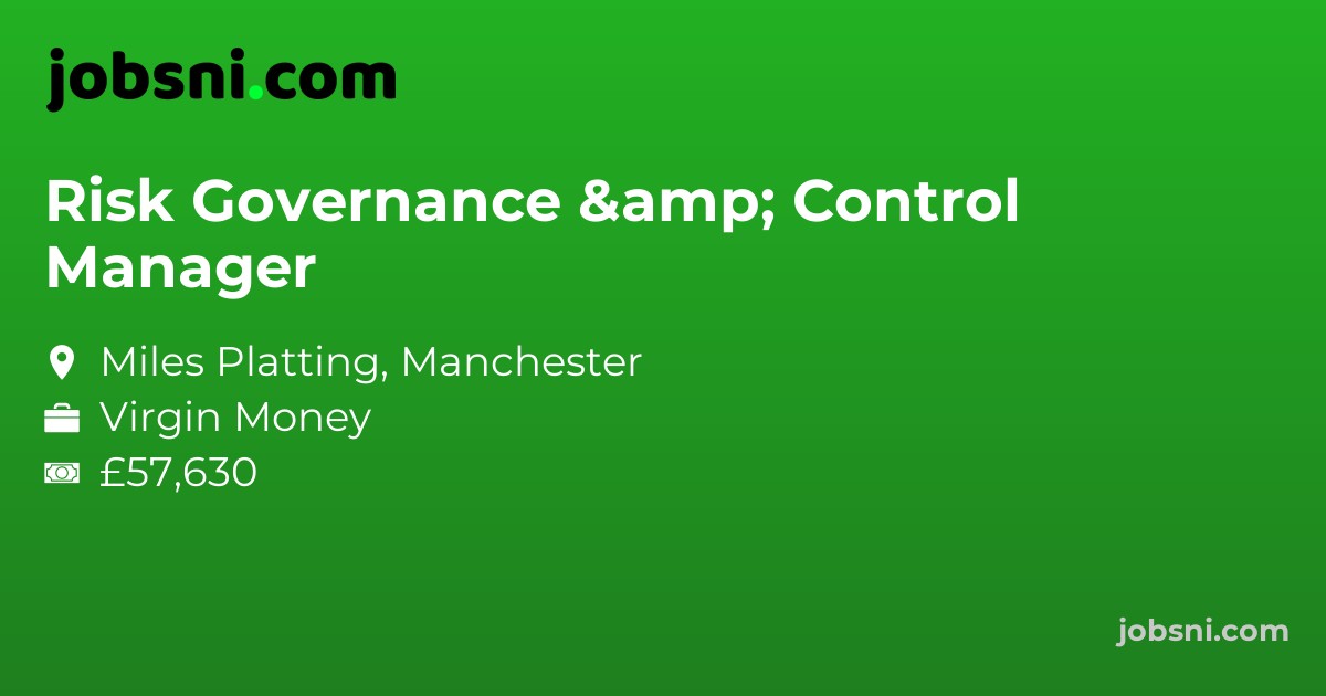 Risk Governance & Control Manager - Apply Now