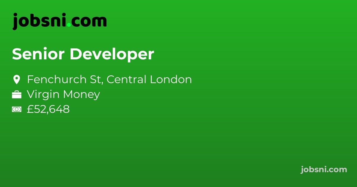 Senior Developer - Apply Now