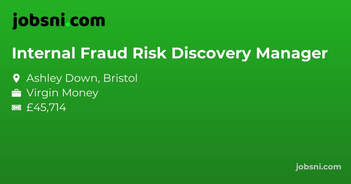 Internal Fraud Risk Discovery Manager - Apply Now