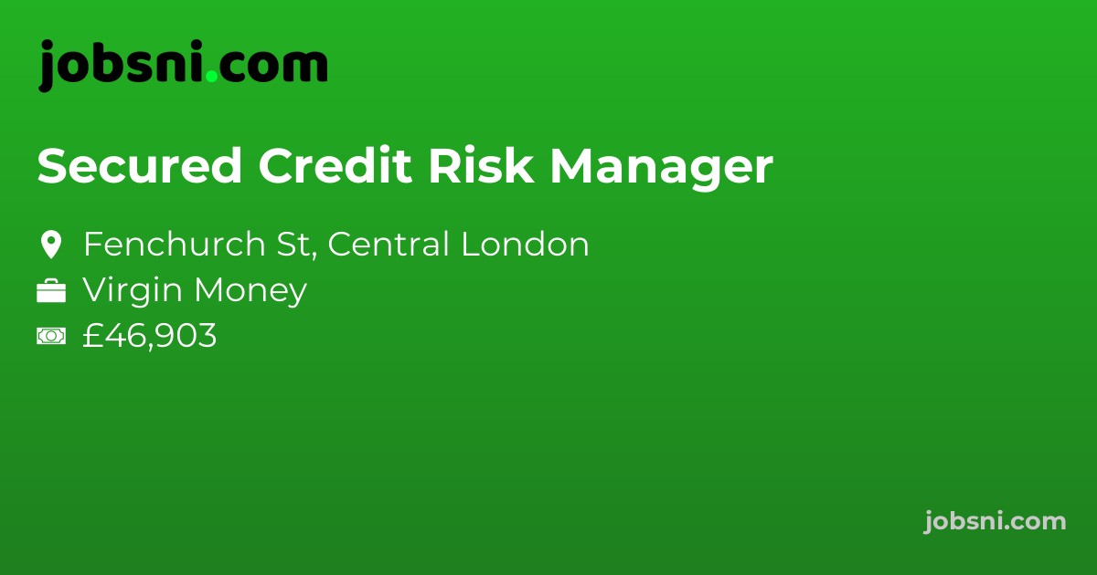 Secured Credit Risk Manager - Apply Now