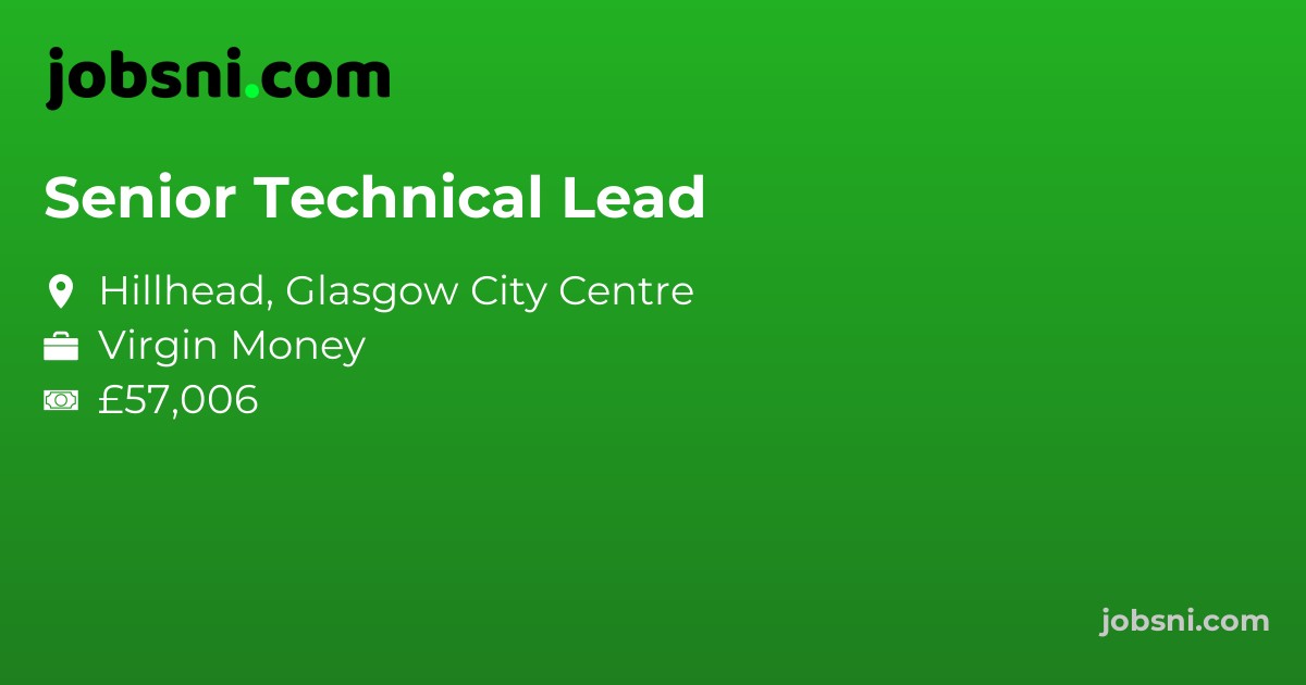 Senior Technical Lead - Apply Now