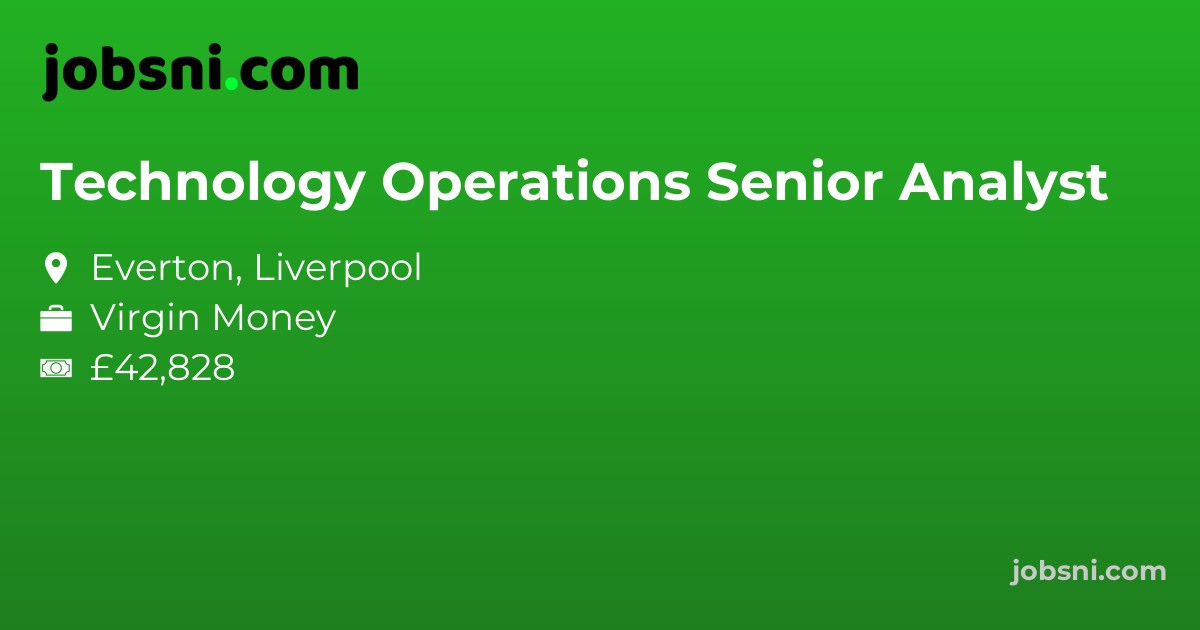 Technology Operations Senior Analyst - Apply Now