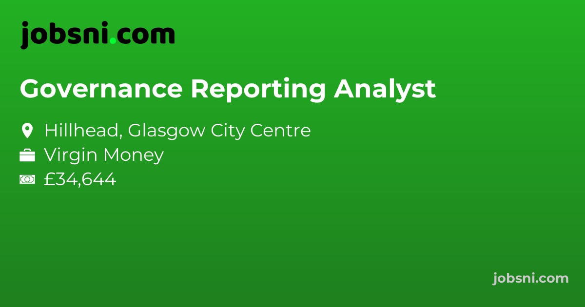 Governance Reporting Analyst - Apply Now