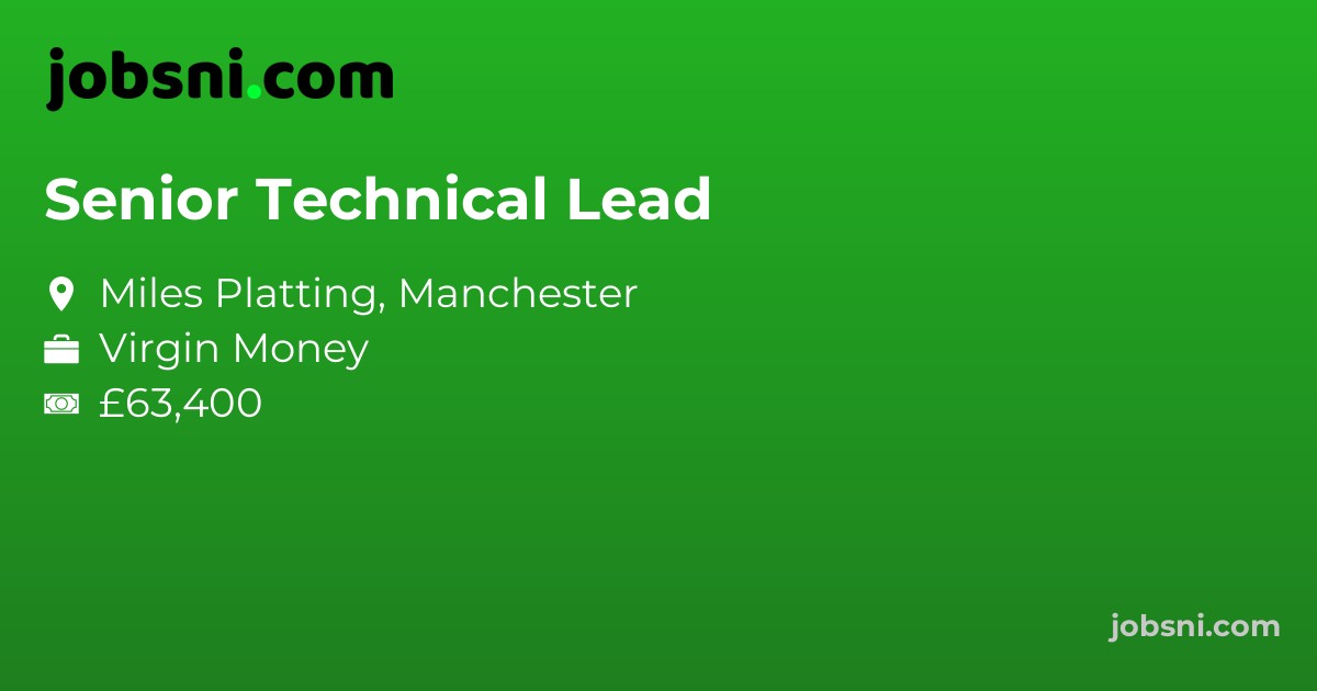 Senior Technical Lead - Apply Now