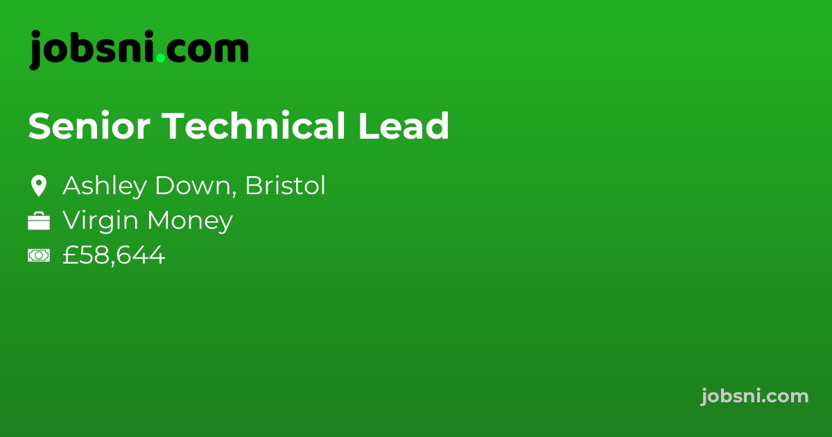 Senior Technical Lead - Apply Now