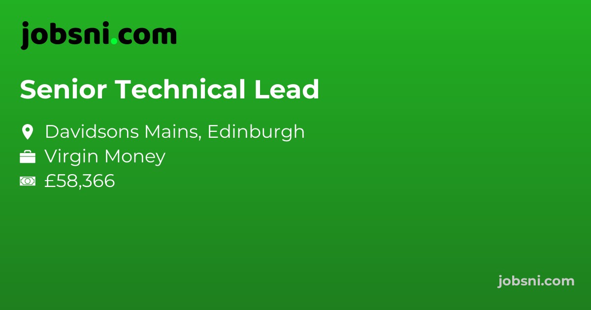 Senior Technical Lead - Apply Now