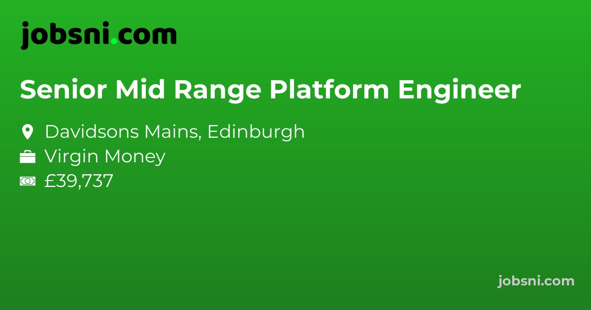 Senior Mid Range Platform Engineer - Apply Now