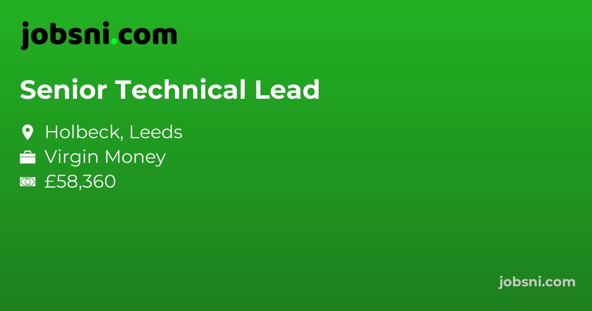 Senior Technical Lead - Apply Now