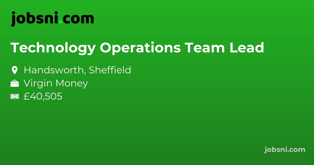 Technology Operations Team Lead - Apply Now