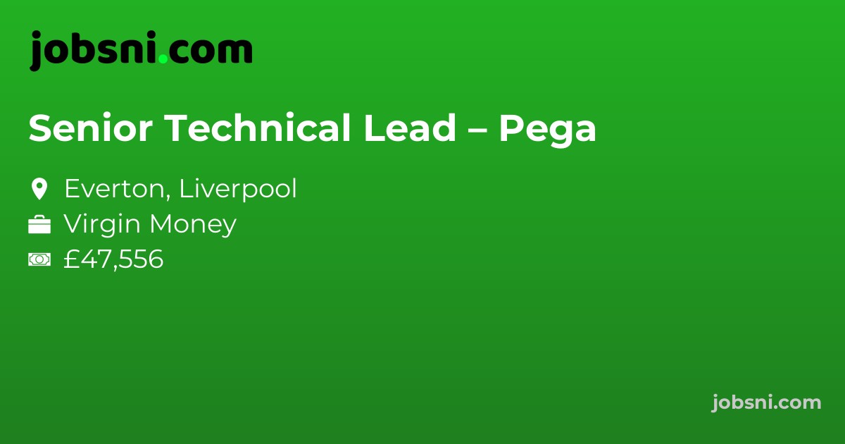 Senior Technical Lead – Pega - Apply Now
