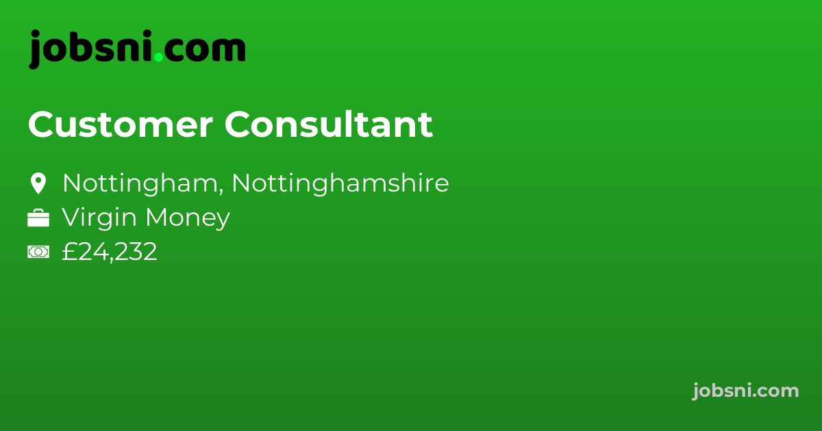 Customer Consultant - Apply Now