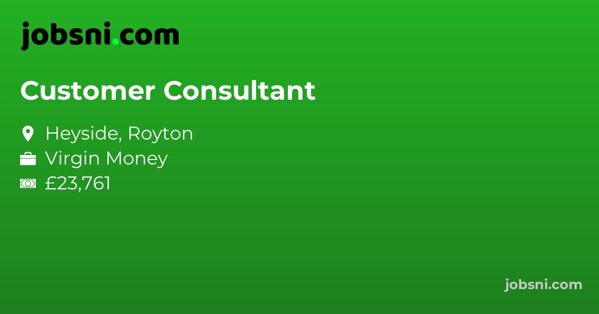Customer Consultant - Apply Now