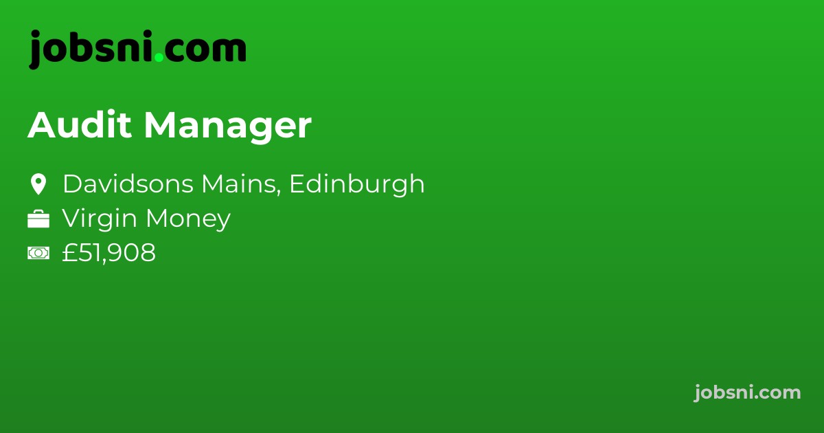 Audit Manager - Apply Now