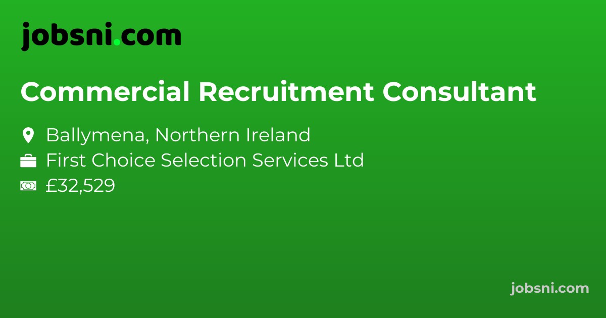 Commercial Recruitment Consultant - Apply Now