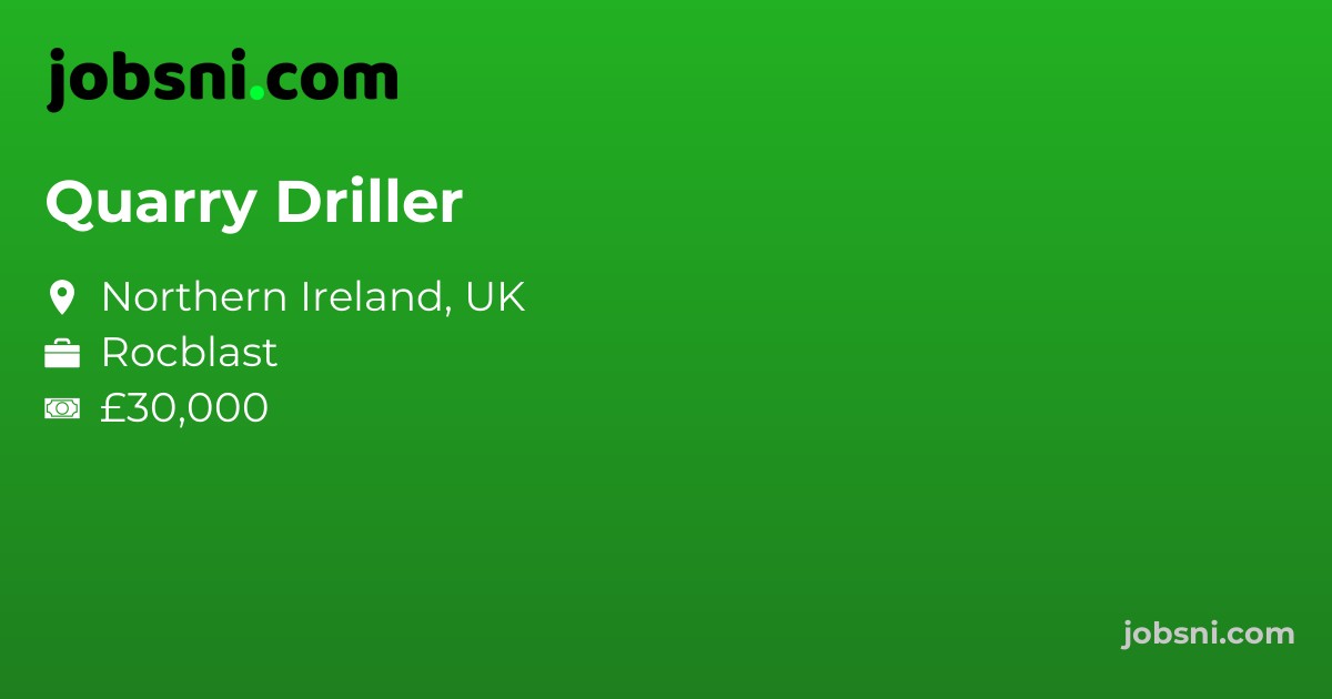 Quarry Driller - Apply Now