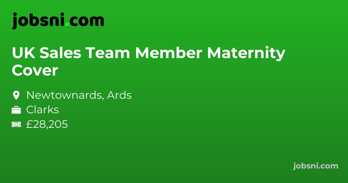 UK Sales Team Member Maternity Cover