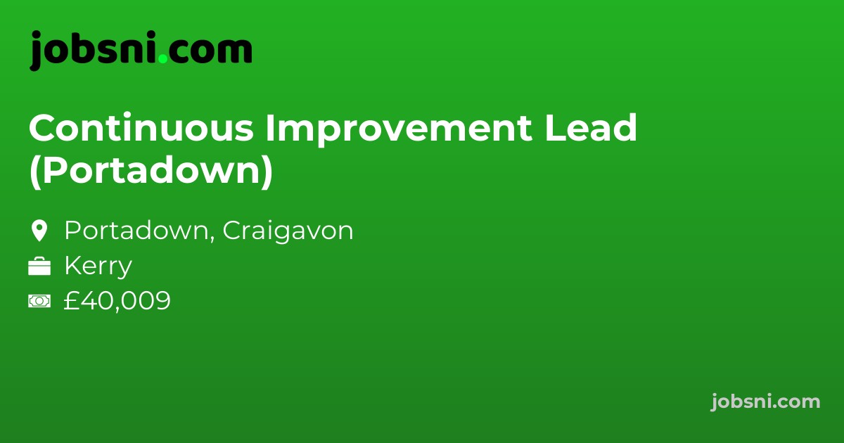 Continuous Improvement Lead (Portadown)