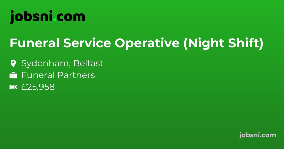 Funeral Service Operative (Night Shift)