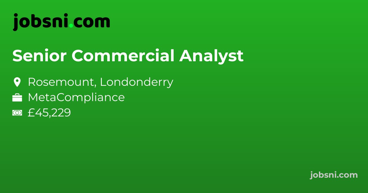 Senior Commercial Analyst