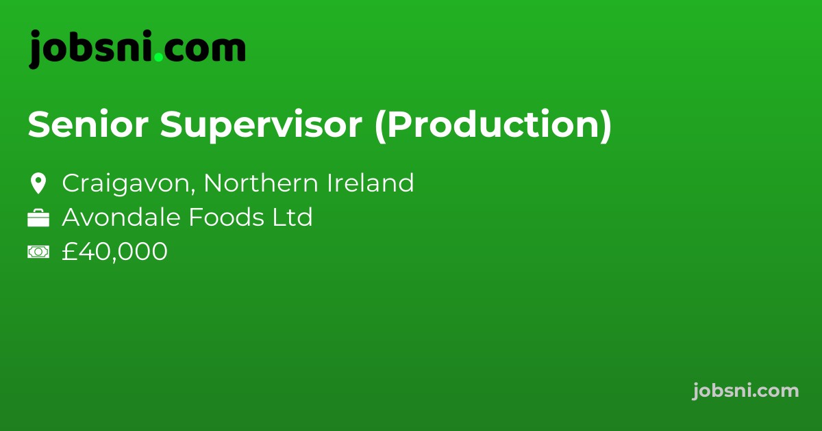 Senior Supervisor (Production)