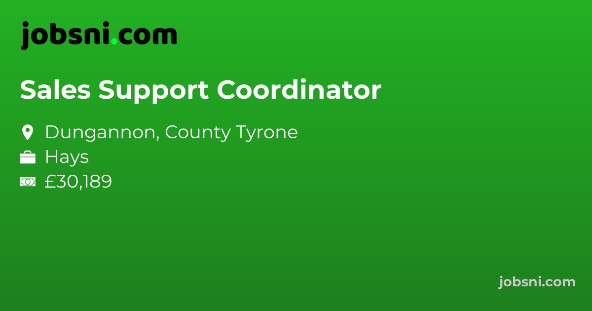 Sales Support Coordinator