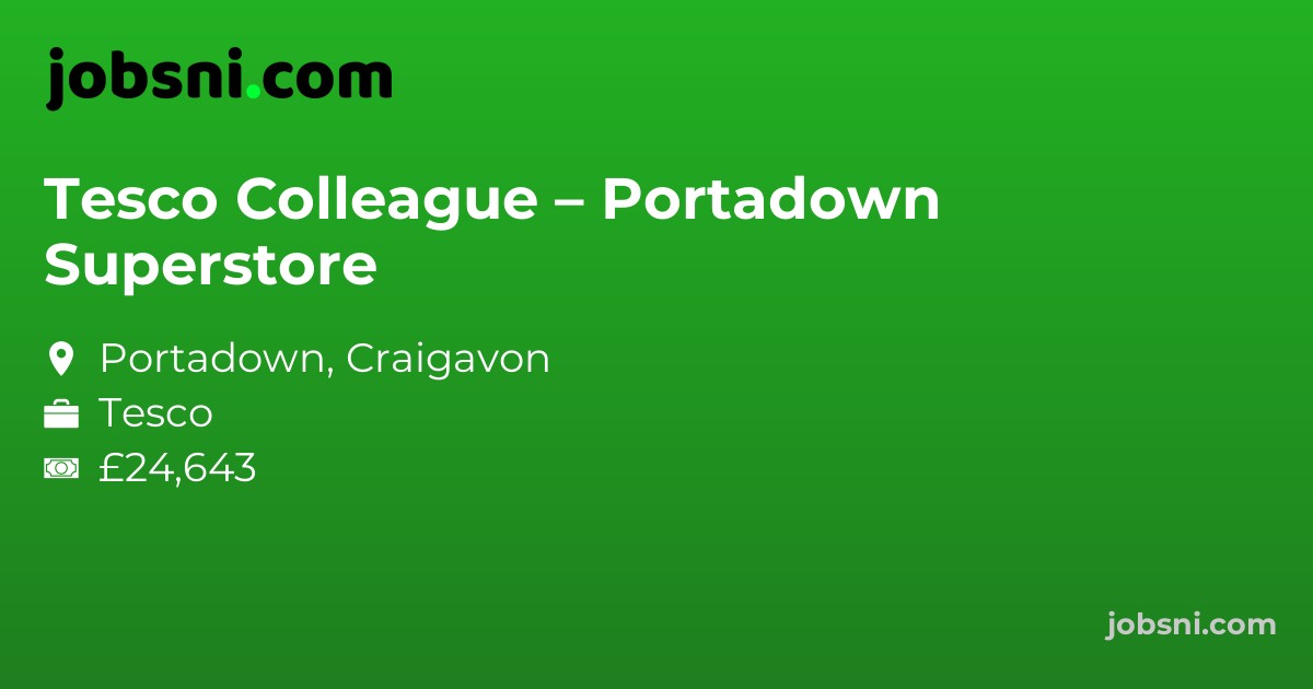 Tesco Colleague – Portadown Superstore