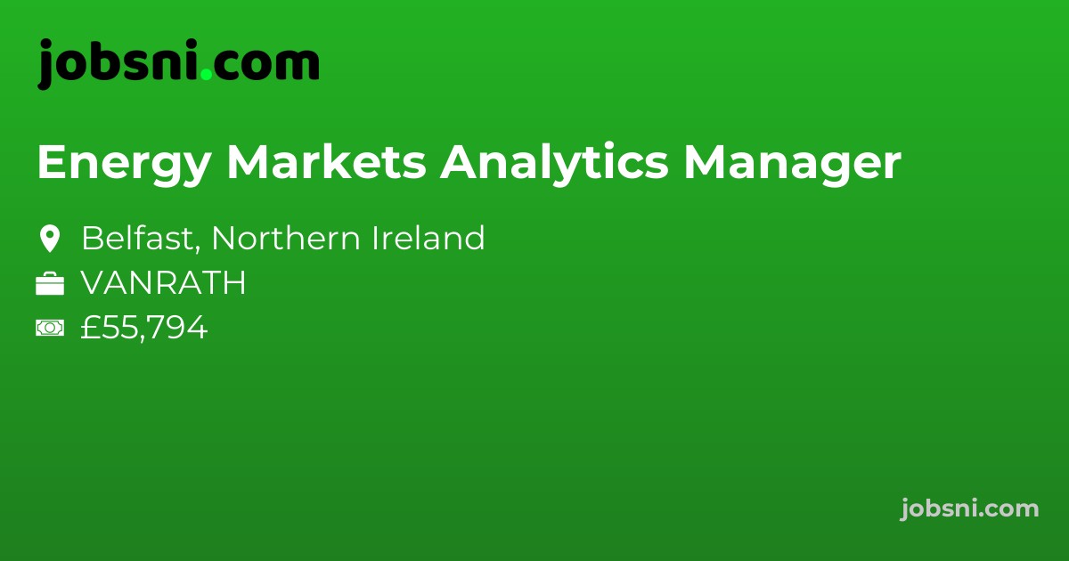 Energy Markets Analytics Manager