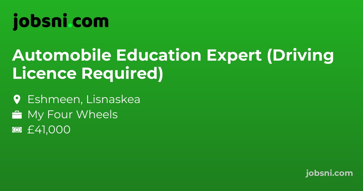 Automobile Education Expert (Driving Licence Required)