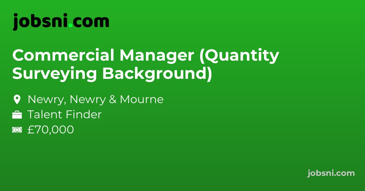 Commercial Manager (Quantity Surveying Background)
