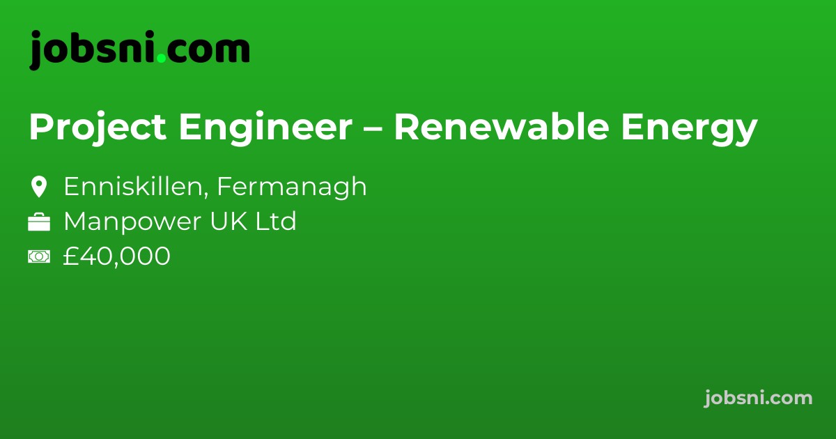 Project Engineer – Renewable Energy