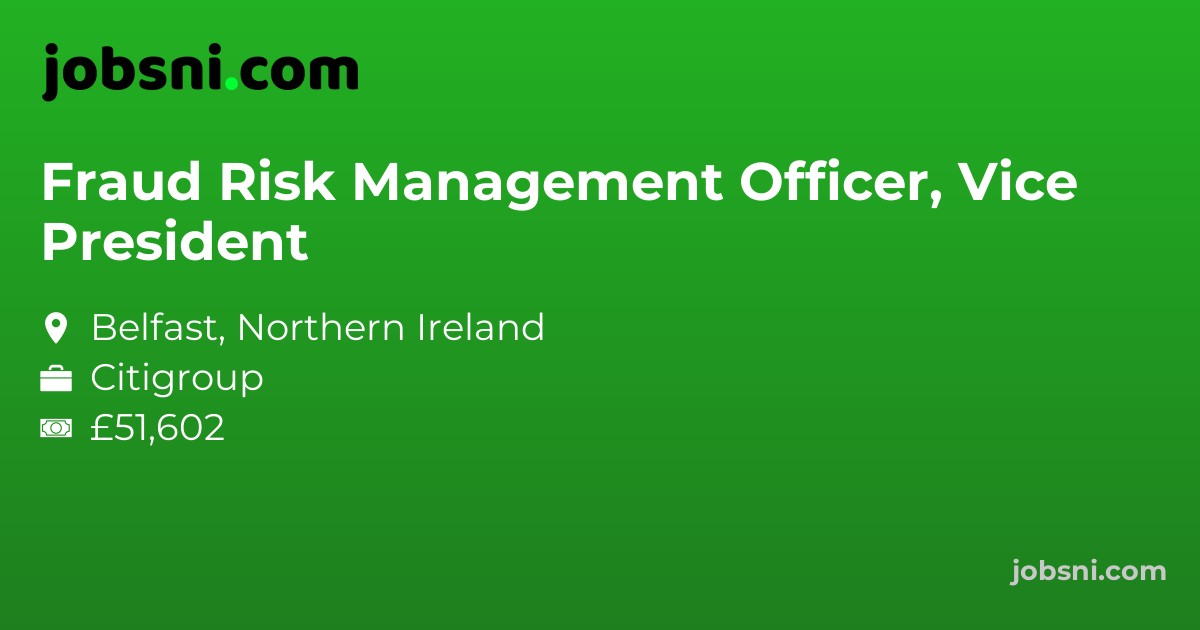 Fraud Risk Management Officer, Vice President