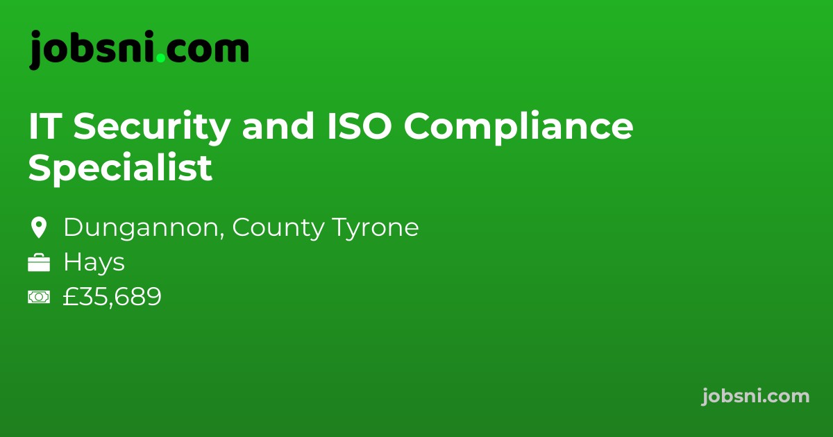 IT Security and ISO Compliance Specialist