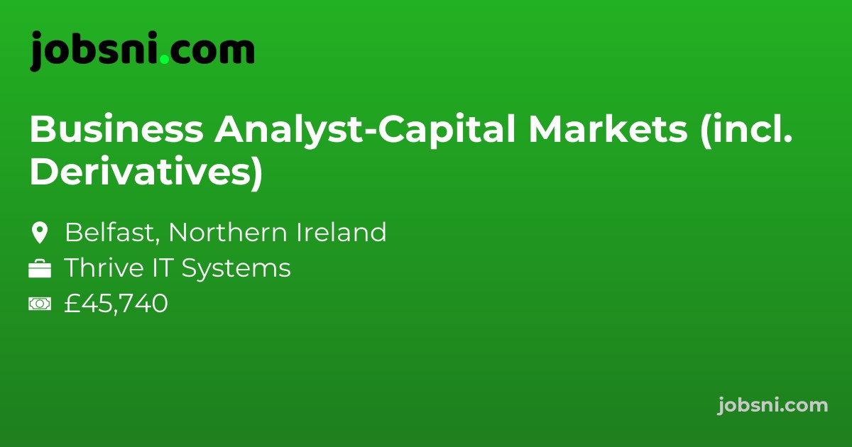 Business Analyst-Capital Markets (incl. Derivatives)